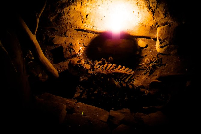 City of the Dead Underground Vaults (Day) - The guide makes the dark feel personal