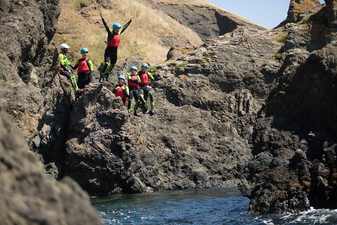 Coasteering Day Trips from Edinburgh - Cliff jumps are a choice, not a test