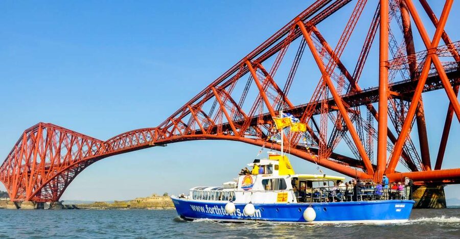 Edinburgh: 'Firth of Forth' Three Bridges Sightseeing Cruise - South Queensferry, then straight onto the Firth