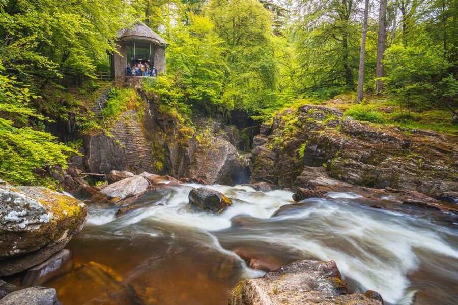 From Edinburgh: Full Day Scottish Highlands and Whisky Tour - The Hermitage brings a quieter Highland moment