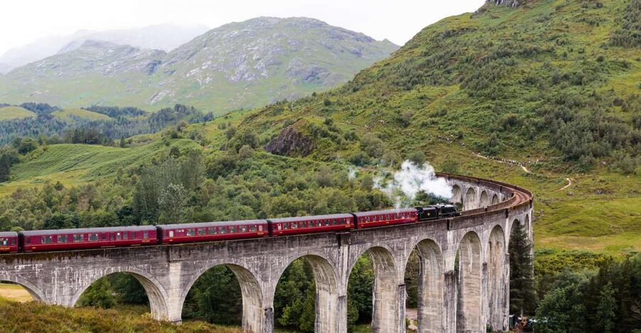From Edinburgh: Hogwarts Express and Scottish Highlands Tour - From Edinburgh to the Highlands by coach