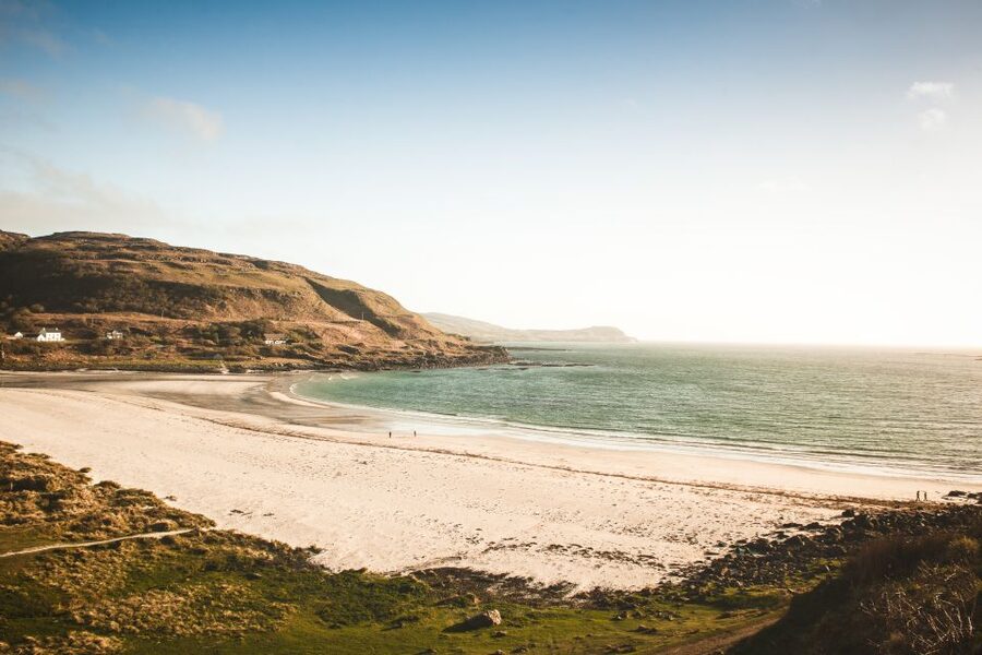 Scotland: West Highlands, Mull and Iona 4-Day Tour - Calgary Bay and Tobermory’s harbor