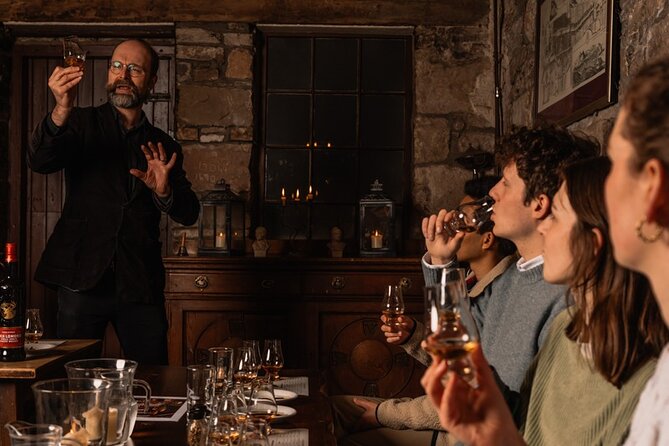 Small Group Edinburgh Whisky Tour and Tasting - Four drams in Megget’s Cellar
